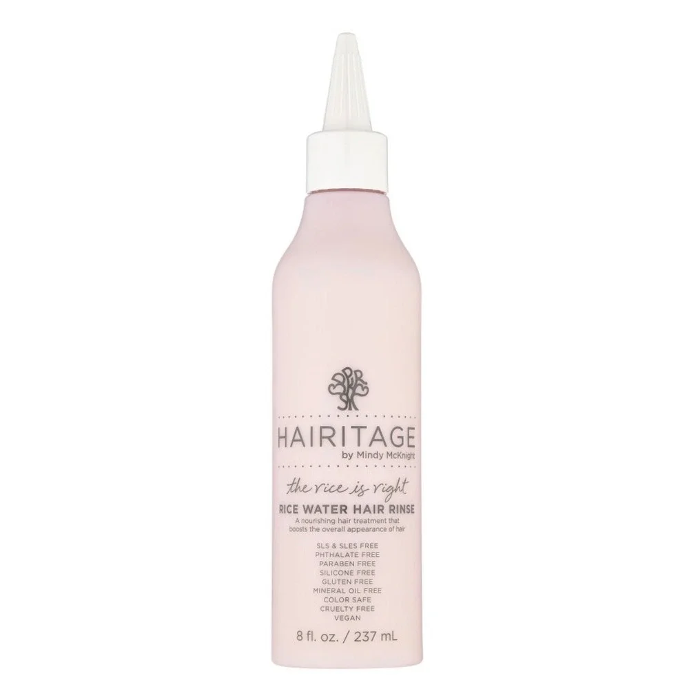 Hairitage Rice Water Hair Rinse Unisex 8oz New Strengthening Treatment